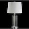 Jonathan Y Walsh 25" Glass LED Table Lamp, Clear/Chrome JYL1018A - alternate 5