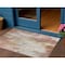 Homeroots 3' X 5' Tan Mauve And Ivory Abstract Washable Indoor Outdoor Area Rug 615878 - alternate 1