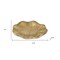 Homeroots 6in Gold Cast Iron Handmade Leaf Trinket Tray 713017 - alternate 3