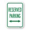 Signmission Reserved Parking With Double Arrow, Heavy-Gauge Aluminum, 18" x 24", A-1824-24777 A-1824-24777 - alternate 1