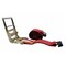 Mytee Products 4in x 30ft Ratchet Straps w/ flat hook, WLL 5,400 Trailer Tie Down - Red RS430R - alternate 3