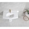 Kingston Brass 35" Ceramic Pedestal Sink, Single Hole, Glossy White VPB3510 - alternate 3