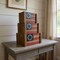 Homeroots Set of Three Brown Red White And Blue Americana Solid Wood Boxes, 3PK 636201 - alternate 3