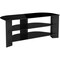 Avf FS1050VIB-A TV Stand for TVs up to 55" Black Legs w Black Glass Shelves FS1050VIB-A - alternate 1