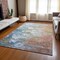 Homeroots 5' X 8' Copper Blue And Artichoke Green Abstract Washable Indoor Outdoor Area Rug 582165 - alternate 4