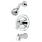 Boston Harbor Tub/Shower, Fixed Mount Showerhead, 1.75 gpm Showerhead, 1 Spray Settings, 1-Handle TQ-F1014209CP - alternate 1