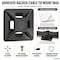 Kable Kontrol Adhesive Cable Tie Mounts, 1/2" Sq, UV Black Nylon, PK100 CT282 - alternate 1