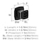 Amerock Garfield 1-3/16 inch (30mm) Length Matte Black Cabinet Knob, 25PK 25VMP37020MB - alternate 3