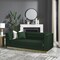 Homeroots 84" Hunter Green Velvet Sofa With Gold Legs 543969 - alternate 3