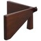 Leisuremod Imperial Triangle Coffee Table Base, Dark Walnut NG52DWB - alternate 4
