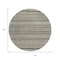 Homeroots 8' Taupe And Brown Round Striped Washable Indoor Outdoor Area Rug 615376 - alternate 3