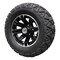Antego Single 23x10.50-12 ATW-045 with 12x6 Black Aluminum Wheels for Golf/ATV/UTV A126004450423105012 - alternate 2