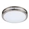 Energetic Lighting 16in LED Ceiling Light, Dimmable Modern Flush Mount, Brushed Nickel, Selectable Color and Watts FMB16R22E92750 - alternate 1