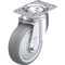 Blickle Swivel Plate Caster, TPR, 4", 240 lb., Number of Wheels: 1 L-TPA 102KF-12 - alternate 1