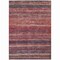 Homeroots 5' X 8' Rust And Blush Striped Washable Indoor Outdoor Area Rug 615849 - alternate 5