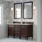 James Martin Vanities Brittany 60" Double Vanity, Burnished Mahogany, w/ 3 CM Tajnar Eclos Top 650-V60D-BNM-3TJR - alternate 4