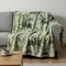 Homeroots 50" X 70" Green Palm Tree Microfiber Plush Throw Blanket 712989 - alternate 2