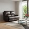 Homeroots 65in Brown Faux Leather Manual Reclining Love Seat 329408 - alternate 2