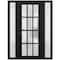Vdomdoors Front Exterior Prehung FiberGlass Door Frosted Glass / Manux 8312 Matte Black / 2 Sidelight Exterio MANUX8312EXD-BLK-W12+36+12 x H80-RH - alternate 2