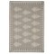Homeroots 19" Set of Four Gray And Cream Geometric Medallion Cotton Placemats 534194 - alternate 2