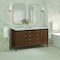 James Martin Vanities Myrrin 60'' D Vanity, Mid Century Walnut w/ Victorian Sil Silestone Top w/FreePower Wireless Charger 485-V60D-WLT-FVSL - alternate 2