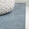 Jonathan Y Hallie High-Low Minimalist Curve Geometric Dark Blue/Cream 3 ft. x 5 ft. Indoor/Outdoor Area Rug SCN100C-3 - alternate 2