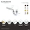Kingston Brass 1-1/4 in. P-Trap without Flange, 12-7/8 in. Length, 18 Gauge, Brushed Nickel CC1188 - alternate 2