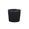 Homeroots 7in Black Recycled Plastic Indoor Outdoor Round Pot Planter 488208 - alternate 1
