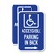 Signmission Accessible Parking on Right Arrow With Graphic, 12'' X 18'' 2 Signs, Heavy Gauge Aluminum, 2PK A-1218-2PACK-24355 - alternate 1