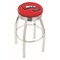 Holland Bar Stool Co 30" Chrome Western Kentucky Swivel Bar Stool, Accent Ring L8C3C30WestKy - alternate 1