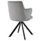 Homeroots Gray And Black Upholstered Velvet Dining Arm Chair 544251 - alternate 3
