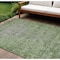 Homeroots 9' X 12' Fern Green Oriental Washable Indoor Outdoor Area Rug 607540 - alternate 1