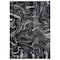 World Rug Gallery Abstract Marble Shag Area Rug 5 ft x 7 ft Anthracite WR125ANTHRACITE5X7 - alternate 5
