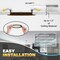 Nuwatt 4 Inch Bronze Canless Recessed Lighting Slim LED Wafer Lights, Wet Rated, 2700K-5000K, 630LM, 6PK NW-P-DL-4-9W-5CT-BZ-6P - alternate 5