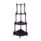 Homeroots 39" Brown Wood Four Tier Corner Bookcase 468923 - alternate 1