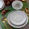 Elama Luna 18 Piece Porcelain Dinnerware Set in White EL-LUNA18 - alternate 3