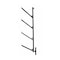 Mytee Products 4 Tier Shipping Container Pipe Rack w/ 18inx64in Black Powder Coated Steel, 8PK CNT-PIPERACKx8 - alternate 5