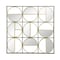 Homeroots 36" Black and Gold Square Iron Framed Accent Mirror 485109 - alternate 1