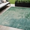 Homeroots 5' X 8' Emerald Abstract Washable Indoor Outdoor Area Rug 608233 - alternate 1