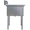 Amgood Stainless Steel Utility Sink. Bowl 24 in. x 18 in. x 14 in. No Faucet SINK S1C-182414-NF-Z - alternate 2