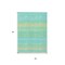 Homeroots 5' X 8' Aqua Green And Yellow Striped Washable Indoor Outdoor Area Rug 614792 - alternate 5
