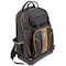 Klein Tools Tool Backpack, Black/Orange, 1680d Ballistic Weave Body; Hard Molded Polypropylene Bottom 62800BP - alternate 1