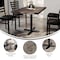 Flash Furniture Bennett 30 in x 48 in Solid Wood Indoor Tabletop in Dark Brown with 23.75 in x 29.5 in Dining Height GSF-REC3048-DKBRN-T2230-GG - alternate 6