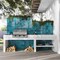 Apollo Tile Zahara 6x6 Tropical Teal Porcelain Zellige Square Wall and Floor Tile (5.38 sq ft/case), 22PK APLSPL88GLAGL - alternate 3