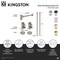 Kingston Brass Plumbing Sink Trim Kit with Bottle Trap, Polished Chrome CD53301DLLKB30 - alternate 2