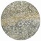 Homeroots 8' Olive Green And Gray Round Abstract Washable Indoor Outdoor Area Rug 631953 - alternate 3