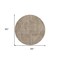 Homeroots 8' Brown And Beige Round Abstract Washable Indoor Outdoor Area Rug 594913 - alternate 3
