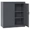 Sandusky Lee Shelving Storage Cabinet, 36 in H, 36 in W, 18 in D, Swing, Keyed, Charcoal, 3 Shelves CA21361836-02 - alternate 1