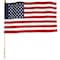 Valley Forge 2.5 Ft. x 4 Ft. Polycotton American Flag & 5 Ft. Pole Kit AA99050 - alternate 1