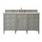 James Martin Vanities Brittany 60" Single Vanity, Urban Gray, w/ 3 CM Tajnar Eclos Top w/FreePower Wireless Charger 650-V60S-UGR-FTJR - alternate 1